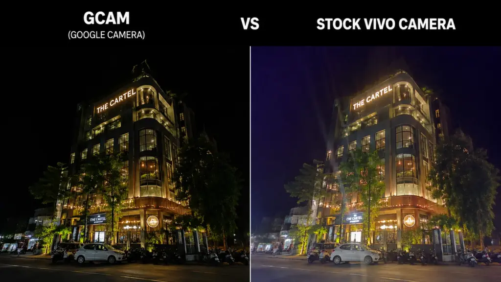 GCam vs Stock Vivo Camera